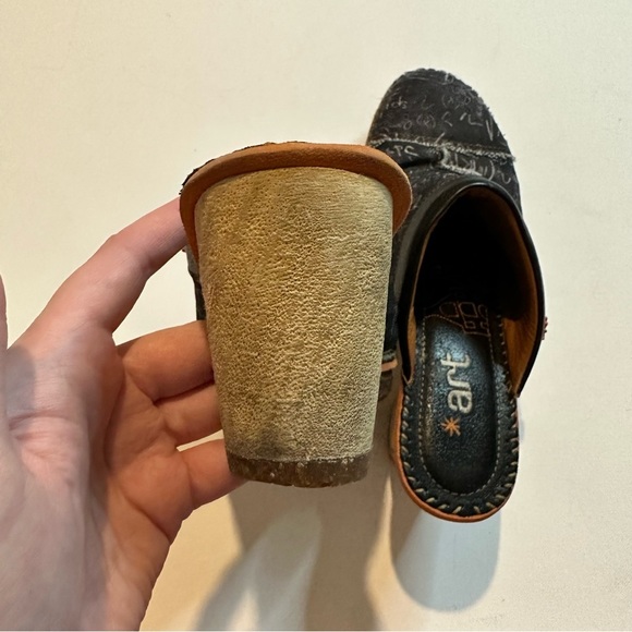 Art Company Sabots Art Amsterdam 311 Leather Heeled Clog Sandals Size EU 41 - Picture 9 of 11